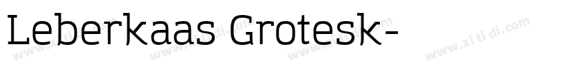 Leberkaas Grotesk字体转换